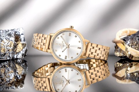 Zegarek Damski Giewont Sapphire Różowe Złoto GW7370-B3