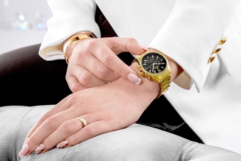 Zegarek Damski Giewont Sapphire Złoto Czarny GW3670-B3