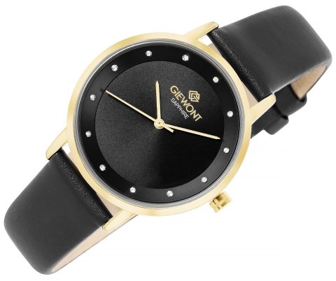 Zegarek Damski Giewont Sapphire Złoto Czarny GW4130-A4