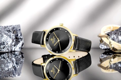 Zegarek Damski Giewont Sapphire Złoto Czarny GW4130-A4