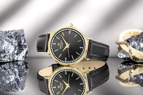 Zegarek Damski Giewont Sapphire Złoto Czarny GW5390-A4