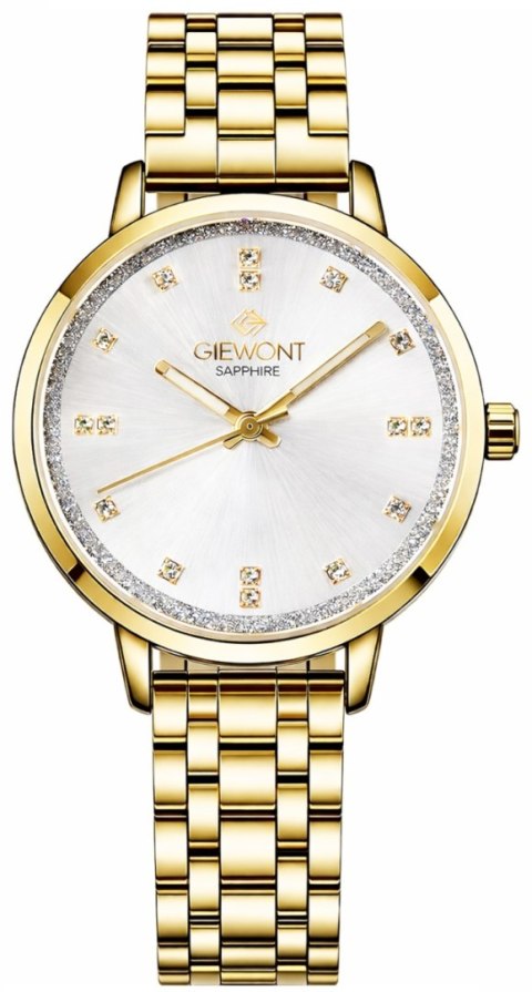 Zegarek Damski Giewont Sapphire Złoto Srebrny GW7370-B2