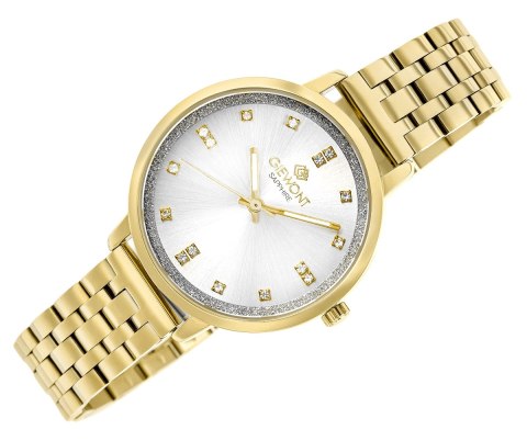 Zegarek Damski Giewont Sapphire Złoto Srebrny GW7370-B2