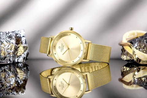 Zegarek Damski Giewont Sapphire Złoty GW4130-B2