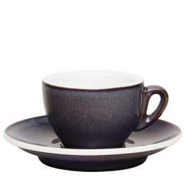 Filiżanka do espresso, ze spodkiem, 0,05 l, granatowa