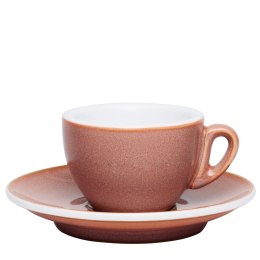 Filiżanka do espresso, ze spodkiem, 0,05 l, różowa