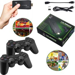 Konsola Do Gier Retro TV Hal Star 2 Pady Bezprzewodowe HDMI 64GB 20000 Gier PAKO