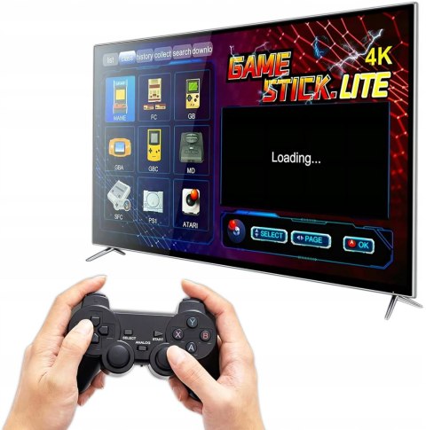 Konsola Do Gier Retro TV Hal Star 2 Pady Bezprzewodowe HDMI 64GB 20000 Gier PAKO