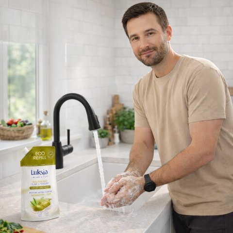 LUKSJA Kremowe Mydło W Płynie Oliwka i Jogurt 900 ml LUKSJA