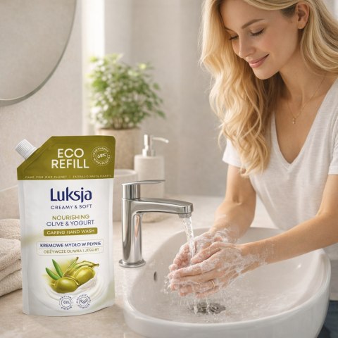 LUKSJA Kremowe Mydło W Płynie Oliwka i Jogurt 900 ml LUKSJA