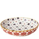 Płytka miska, porcelana, śred. 21 cm, 0,75 l, kafelki