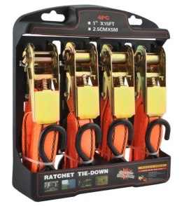 PAS MOCUJĄCY BAGAŻ 4,5M/25MM - 4 SZTUKI