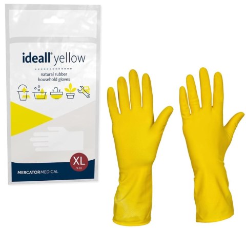 RĘKAWICE GOSPODARCZE LATEKSOWE / ŻÓŁTE / IDEALL YELLOW (L 8-9) RĘKAWICE GOSPODARCZE LATEKSOWE / ŻÓŁTE / IDEALL YELLOW (L 8-9)