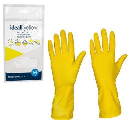 RĘKAWICE GOSPODARCZE LATEKSOWE / ŻÓŁTE / IDEALL YELLOW (M 7-8)