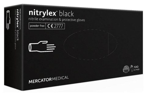 RĘKAWICE NITRYLOWE 100 SZTUK / CZARNE / NITRYLEx BLACK (L 8-9) RĘKAWICE NITRYLOWE 100 SZTUK / CZARNE / NITRYLEx BLACK (L 8-9)