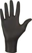 RĘKAWICE NITRYLOWE 100 SZTUK / CZARNE / NITRYLEx BLACK (L 8-9)