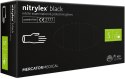 RĘKAWICE NITRYLOWE 100 SZTUK / CZARNE / NITRYLEx BLACK (L 8-9)