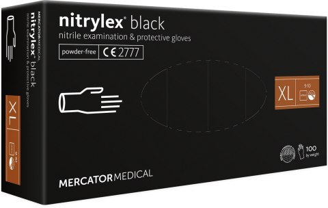 RĘKAWICE NITRYLOWE 100 SZTUK / CZARNE / NITRYLEx BLACK (L 8-9) RĘKAWICE NITRYLOWE 100 SZTUK / CZARNE / NITRYLEx BLACK (L 8-9)