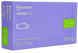 RĘKAWICE NITRYLOWE 100 SZTUK / FIOLETOWE / NITRYLEx BASIC VIOLET (S 6-7)