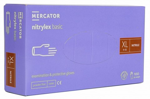 RĘKAWICE NITRYLOWE 100 SZTUK / FIOLETOWE / NITRYLEx BASIC VIOLET (S 6-7) RĘKAWICE NITRYLOWE 100 SZTUK / FIOLETOWE / NITRYLEx BASIC VIOLET (S 6-7)