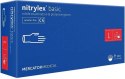 RĘKAWICE NITRYLOWE 100 SZTUK / NIEBIESKIE / NITRYLEx BASIC DARK BLUE (L 8-9)