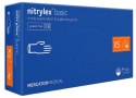 RĘKAWICE NITRYLOWE 100 SZTUK / NIEBIESKIE / NITRYLEx BASIC DARK BLUE (L 8-9)