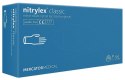 RĘKAWICE NITRYLOWE 100 SZTUK / NIEBIESKIE / NITRYLEx CLASSIC BLUE (M 7-8)