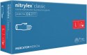 RĘKAWICE NITRYLOWE 100 SZTUK / NIEBIESKIE / NITRYLEx CLASSIC BLUE (S 6-7)